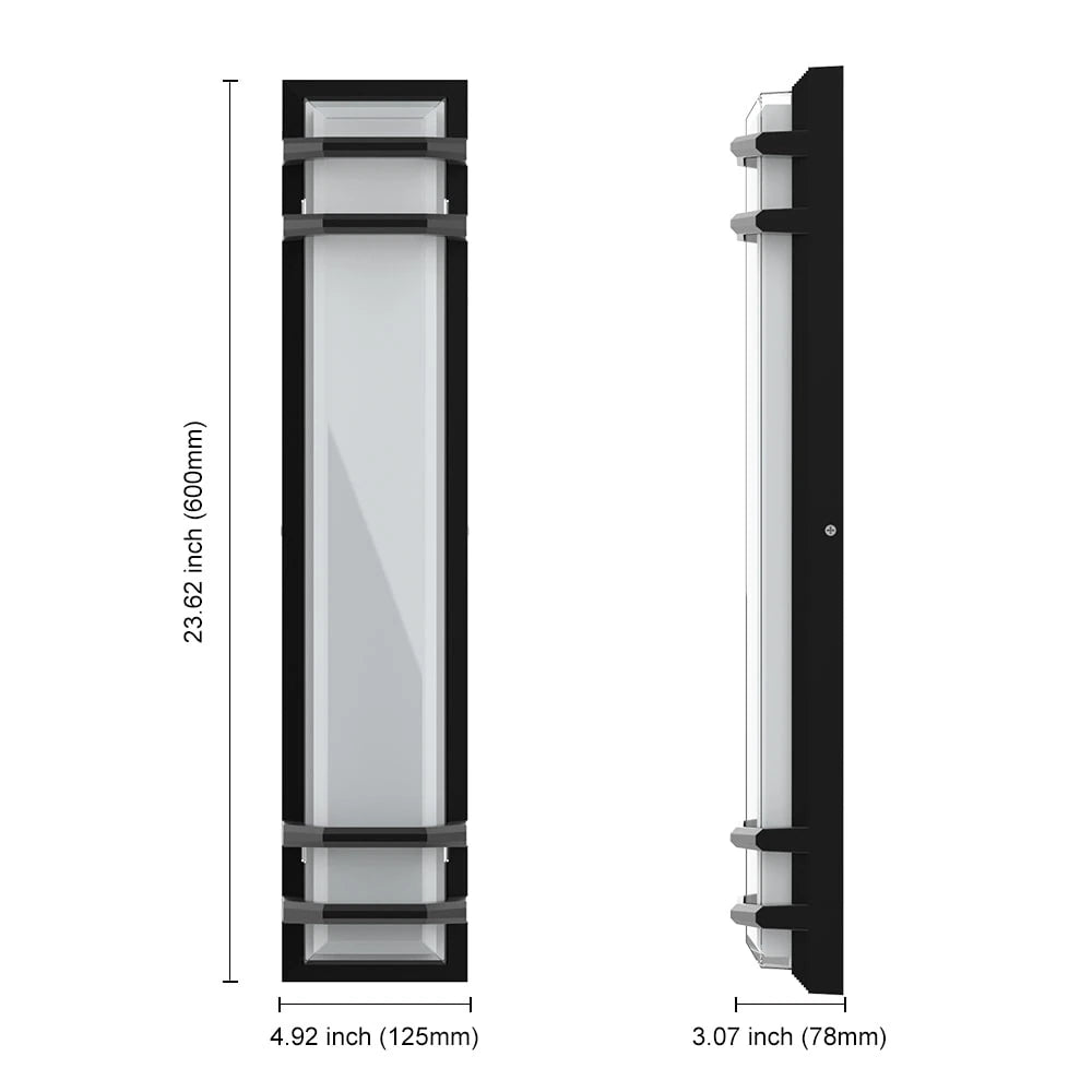 26.32 Inch SCR Dimmable Porch Large Outdoor Wall Lights SY-O9046B-D