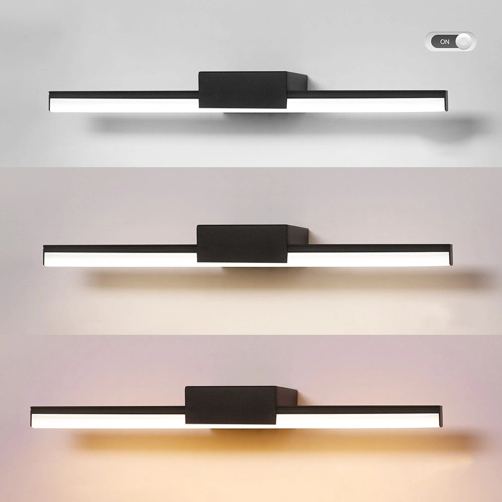 8W 10W 12W Customize Led Picture Light Black Bathroom Sconce SY-V002