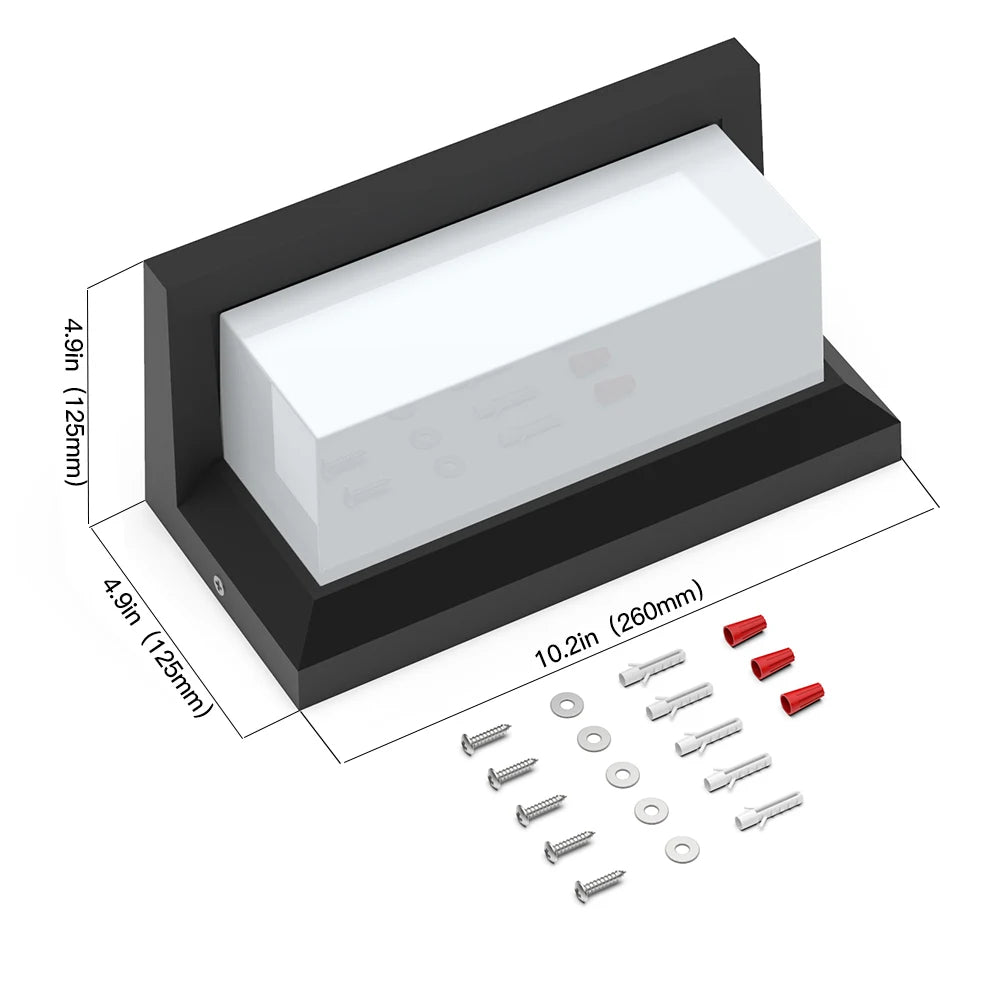 24W IP65 AC 85-265V Led Outdoor Wall Lamp With Bracket SY-O9553